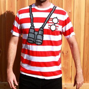 Where's Waldo? T-Shirt 60% Cotton 40% Polyester Size Large